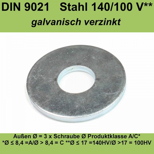 Din9021 unterlegscheiben - 10,5,